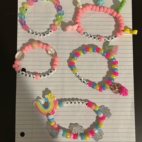 Rave/Festival Kandi Necklace and Bracelets - Picture 5 of 5